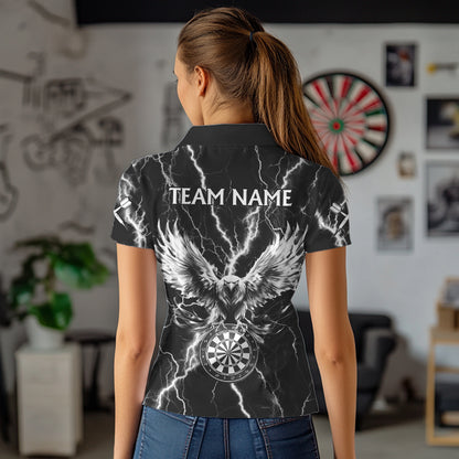 Personalized Black White Darts Arrow Thunder Lightning Dart Shirt For Women Custom Eagle Dart Jerseys TDM3730