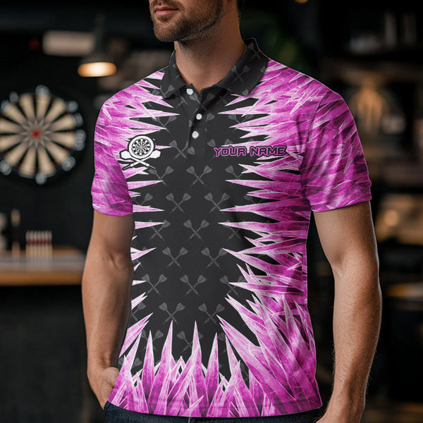 Personalized Darts Board Pink Icy 3D Printed Men Dart Shirts Custom Cool Dart Jerseys For Team TDM3583