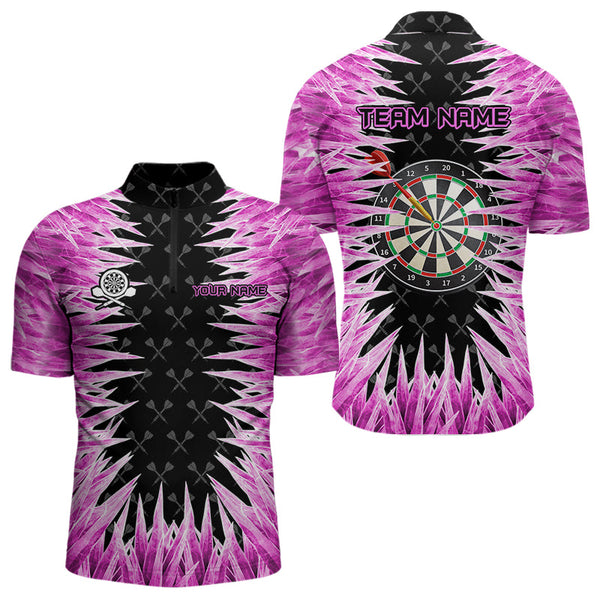 Personalized Darts Board Pink Icy 3D Printed Men Dart Shirts Custom Cool Dart Jerseys For Team TDM3583