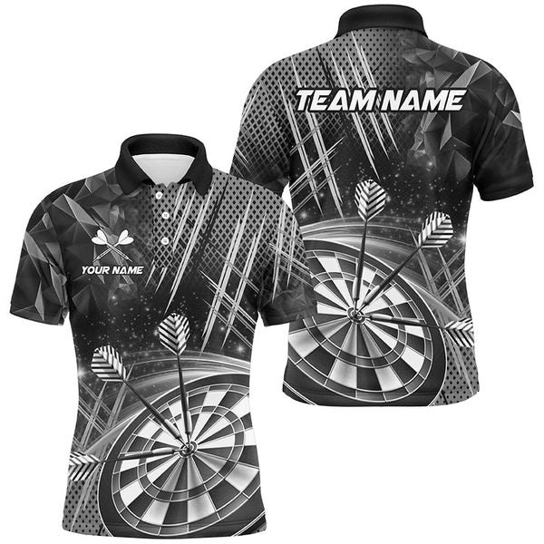 Personalized 3D Glitter Men Darts Shirts Custom Team Dart League Shirts Dart Jerseys |Grey TDM3285