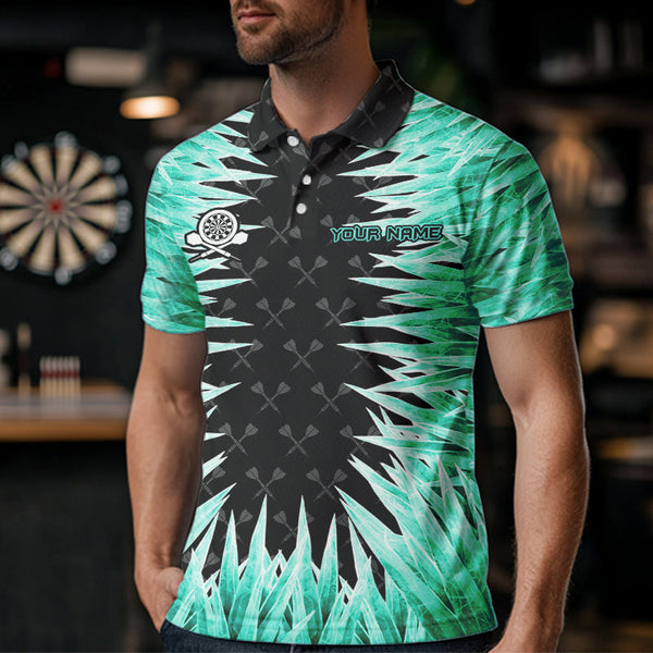 Personalized Darts Board Turquoise Icy 3D Printed Men Dart Shirts Custom Cool Dart Jerseys For Team TDM3481