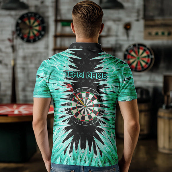Personalized Darts Board Turquoise Icy 3D Printed Men Dart Shirts Custom Cool Dart Jerseys For Team TDM3481