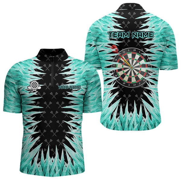 Personalized Darts Board Turquoise Icy 3D Printed Men Dart Shirts Custom Cool Dart Jerseys For Team TDM3481