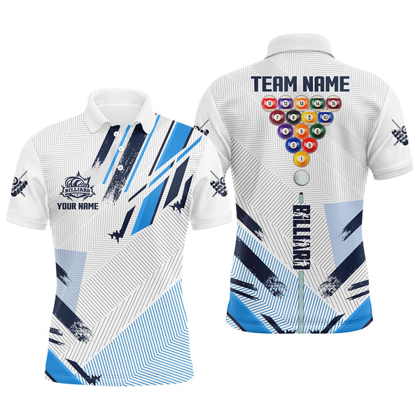 Personalized Multi-Color Billiard Tournament Sport Shirts, Billiard Balls Team Jerseys For Men TDM1573