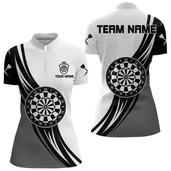 Personalized Crown Dart Shirt With Pocket Option For Women, Darts Team Jersey TDM3750
