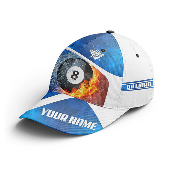 Personalized Billiiard 8 Ball Snapback Cap For Men Women Custom Adjustable 3D Printed Billiard Hats Gifts TDM0400
