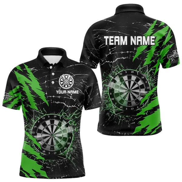 Black And Purple Darts Board Break Glass Custom Dart Shirts For Men, Darts Team Shirts Dart Jerseys TDM3495