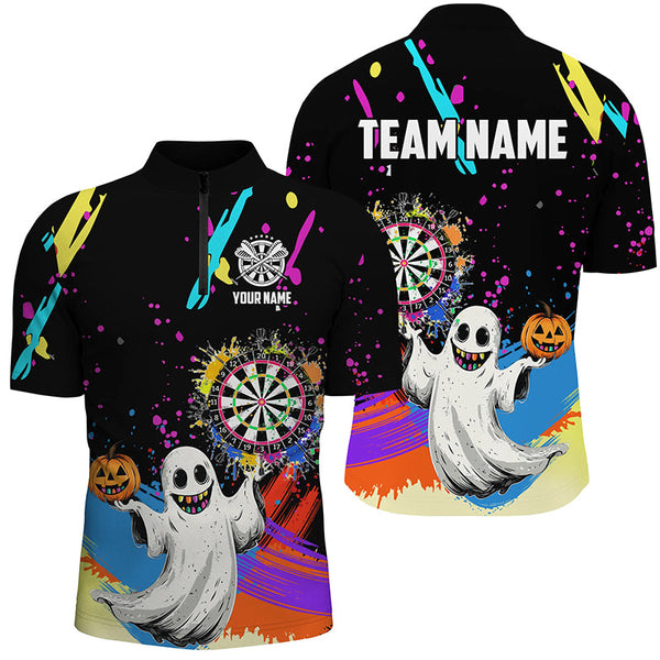 Colorful Dartboard Funny Ghostly Custom Halloween Darts Shirt For Men Halloween Darts Gifts TDM2655