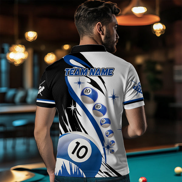 Personalized Billiard 8 Ball & 10 Ball Pool Billiard Shirts For Men Custom Billiard Team Jerseys TDM3650