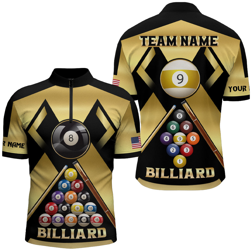 Uniform Rakers Billiard Personalized Yellow Billiard Ball 8 Ball 9 Sport Jerseys For Men, Uniq ...