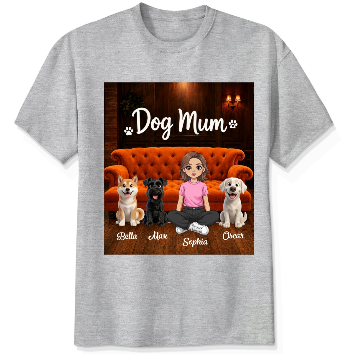Dog Mum Custom T-shirt Personalized shirt for Dog Mom FSDM5