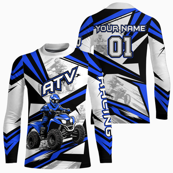 Custom ATV Racing Shirt ATV Quad Bike Jersey ATV Shirt For Men Kid Women MX86