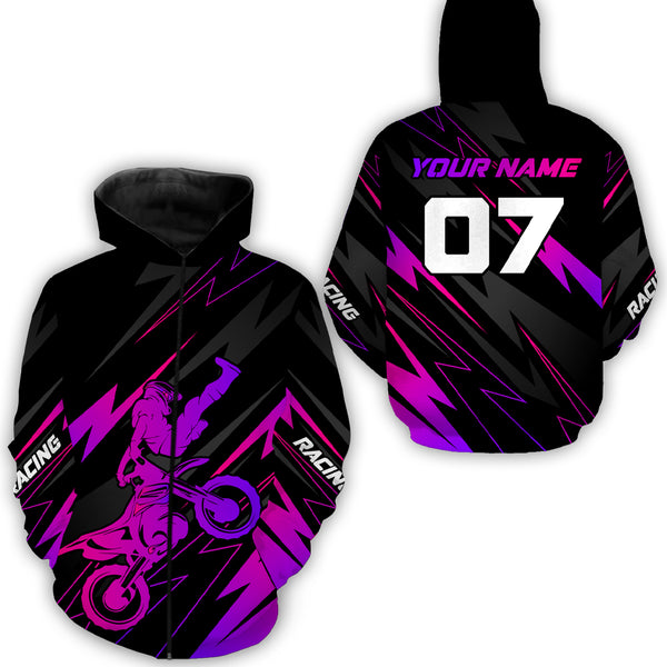 Motocross Racing Hoodie Custom Dirt Bike Hoodie Youth Biker Men Women MH48