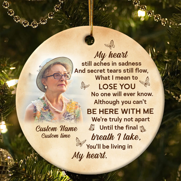 Custom Memorial Christmas Ornament For Loss of Loved One Bereavement Ornament MC90