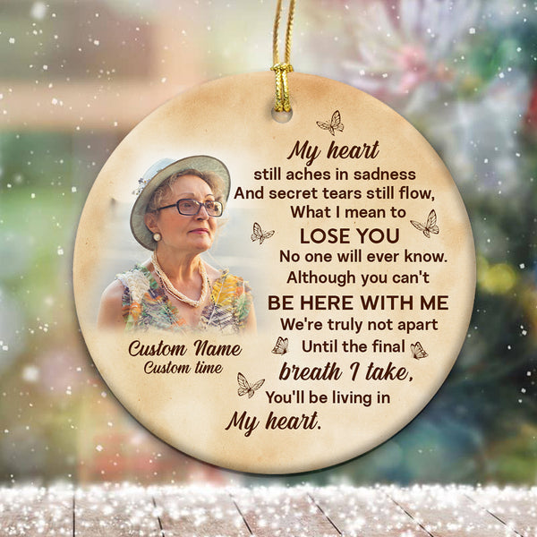 Custom Memorial Christmas Ornament For Loss of Loved One Bereavement Ornament MC90