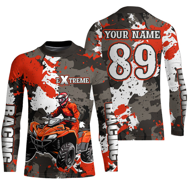 Camo ATV Racing Jersey Custom Quad Bike ATV Shirt Kid Men Women  ATV Riding Shirt MX91