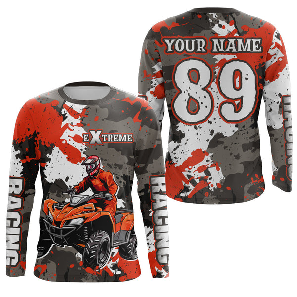 Camo ATV Racing Jersey Custom Quad Bike ATV Shirt Kid Men Women  ATV Riding Shirt MX91