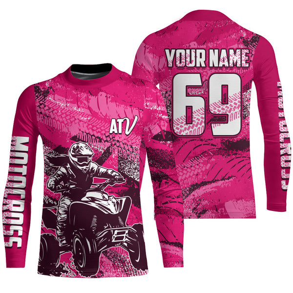 Custom ATV Racing Jersey ATV Quad Bike Riding Jersey Kid Men Women Long Sleeve MX101