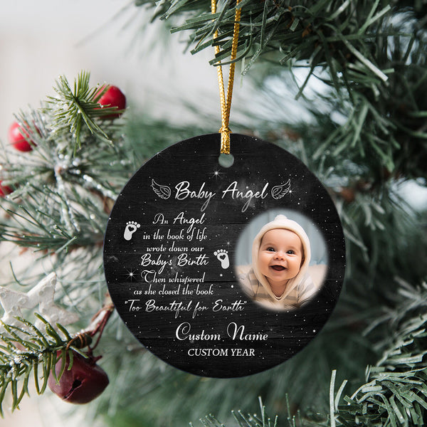 Baby Memorial Ornament, Miscarriage Remembrance Ornament Loss of Infant Loss of Child MB09