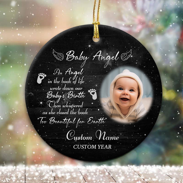 Baby Memorial Ornament, Miscarriage Remembrance Ornament Loss of Infant Loss of Child MB09
