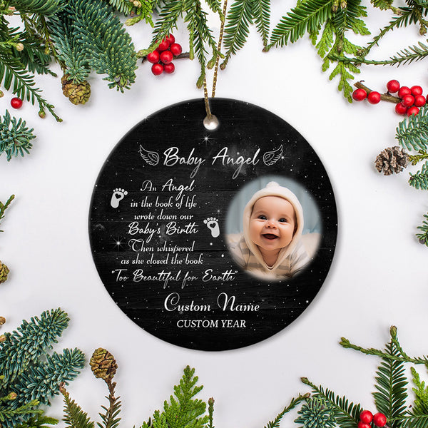 Baby Memorial Ornament, Miscarriage Remembrance Ornament Loss of Infant Loss of Child MB09
