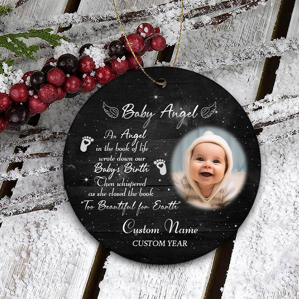 Baby Memorial Ornament, Miscarriage Remembrance Ornament Loss of Infant Loss of Child MB09