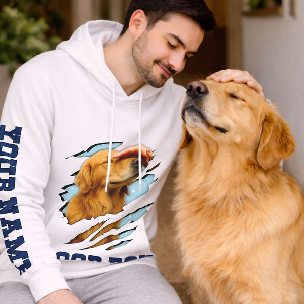Personalized Dog Photo Good Boy Hoodie for Proud Dog Owners FSD4774