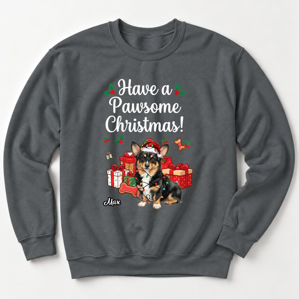 Funny Have A Pawsome Christmas Custom Dogs Christmas Unisex Standard Crew Neck Sweatshirt FSDM124