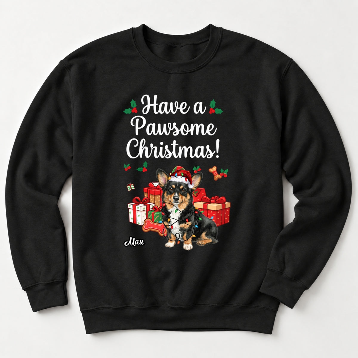 Funny Have A Pawsome Christmas Custom Dogs Christmas Unisex Standard Crew Neck Sweatshirt FSDM124
