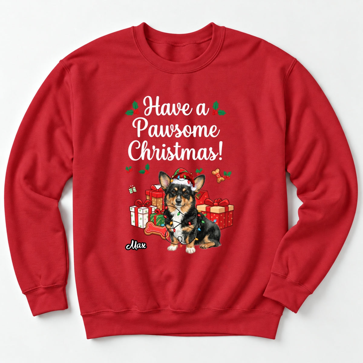 Funny Have A Pawsome Christmas Custom Dogs Christmas Unisex Standard Crew Neck Sweatshirt FSDM124