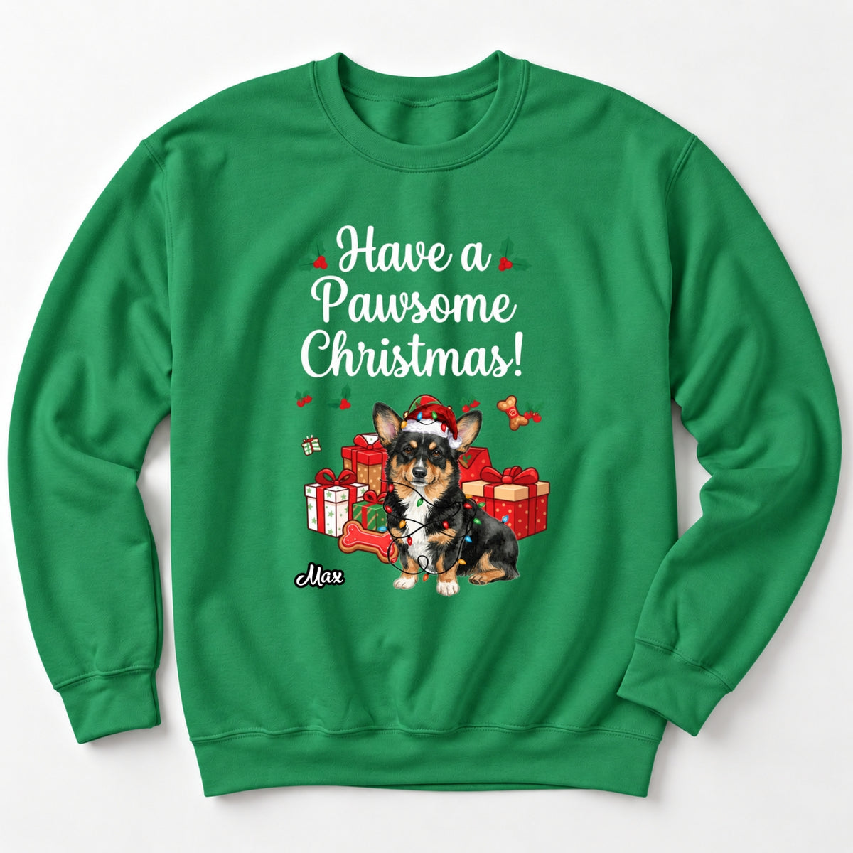 Funny Have A Pawsome Christmas Custom Dogs Christmas Unisex Standard Crew Neck Sweatshirt FSDM124