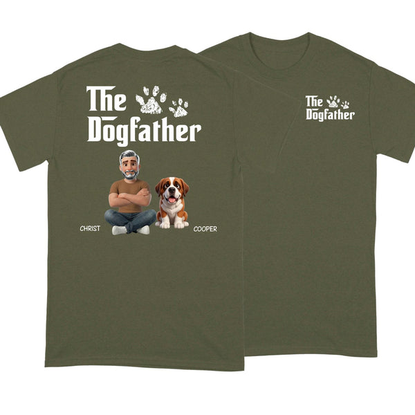 The Dog Father Funny Custom Dog T-shirt For Dog Dad FSDM8 D06