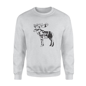 Moose Sweatshirt moose lover gift, wildlife tshirt nature, hunting camping shirt mountains, shirts for husband, christmas gifts - FSD1392D08