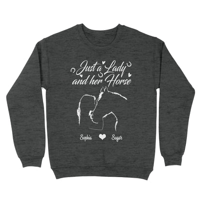 Personalized Gift For Horse Lover, Girl Love Horse Shirt For Women D02 NQS3156 Sweatshirt