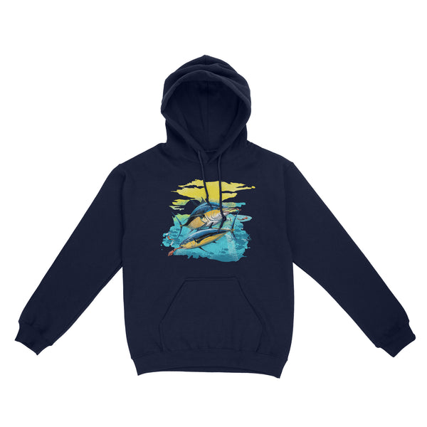 Yellowfin Tuna Saltwater Hoodie Fishing Shirt, Tuna Fishing Charter Fishing Team Shirt IPHW3877