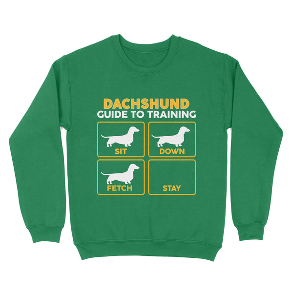 Dachshund Standard Sweatshirt | Funny Guide to Training dog - FSD2407D08