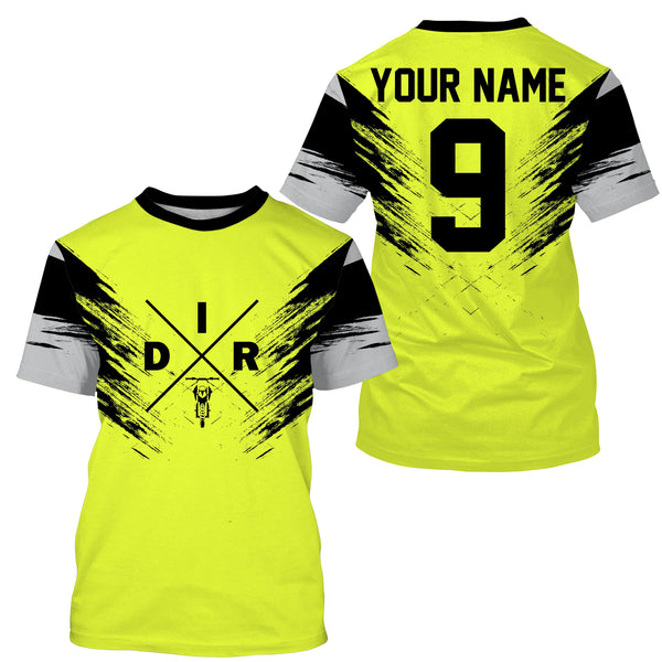 Custom dirt bike jersey green UPF30+ men women kid motocross off-road dirt racing motorcycle NMS970