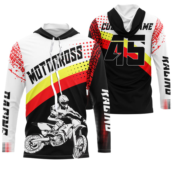 Custom motocross jersey UPF30+ men women kid dirt bike racing shirt offroad motorcycle long sleeve NMS1002