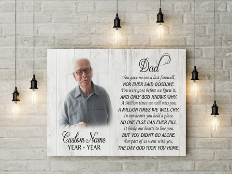 Sympathy gift for loss of Dad, Memorial Bereavement gifts for loss of father, Remembrance gift - VTQ147
