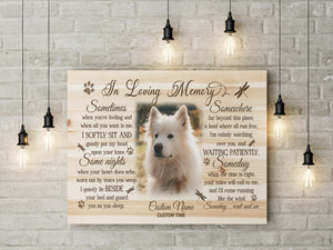 Custom Memorial Canvas for DOG - Dog Memorial Gift, Sympathy Gift for Loss of Dog, Dog Remembrance Gift for Dog Owner, Dog Lover - JCD789