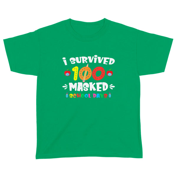 I Survived 100 days of school shirt for Adult and Kid gift for 100 days of school - FSD1358D06