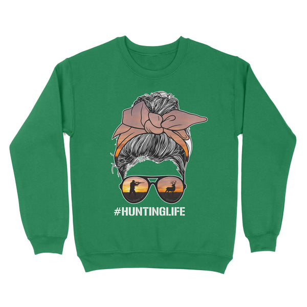 Christmas gift, hunting gift for hunter wife hunting life sweatshirt TAD02