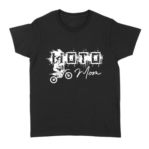 Moto Mom T-shirt, Cool Biker Mom Women Shirt, Motorcycle Shirt for Mom Mother's Day Gift, Motocross Mom NMS336