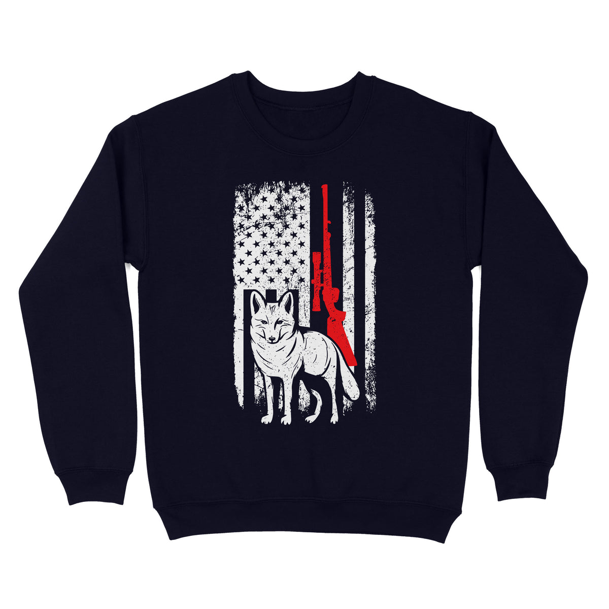 Coyote Hunting American Flag Shirts Predator Coyote Hunter Sweatshirt - FSD3053 D02