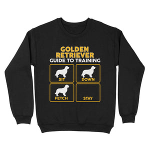 Golden Retriever Standard Sweatshirt | Funny Guide to Training dog - FSD2402D08