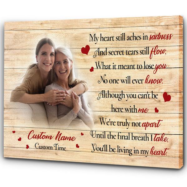 Sympathy gift for loss of loved one, Condolence canvas/poster for loss of Father Mother - VTQ173