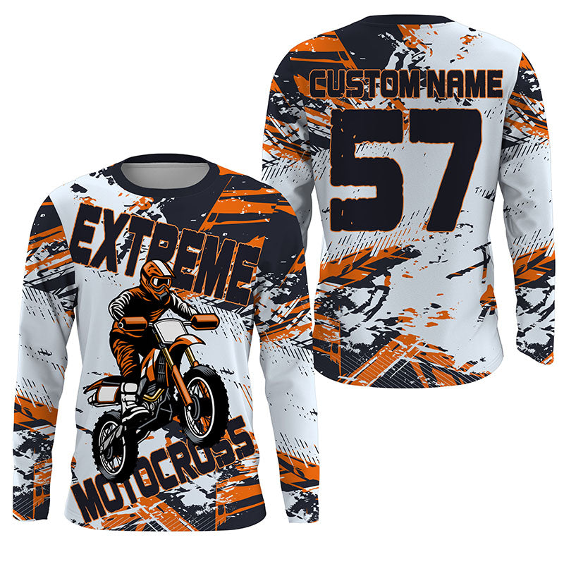 Kid men women extreme Motocross racing jersey UPF30+ custom Dirt Bike off-road shirt motorcycle PDT412