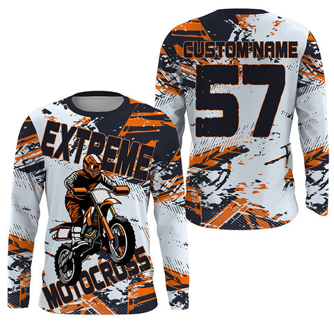 Kid men women extreme Motocross racing jersey UPF30+ custom Dirt Bike off-road shirt motorcycle PDT412