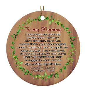 New Mom Ornament| To My Mom - Gift for Mom To Be, Expecting Mother on First Mother's Day| JOR123