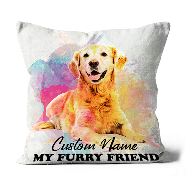 Custom Pet Pillow, Pet Portrait Dog Pillow, Gift for Dog Lover Dog Mom Dog Dad| JPL15